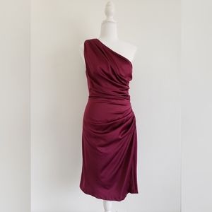 NEW! London Times plum one shoulder dress size 4